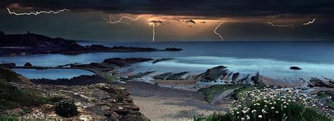 Lightning, amazing, storm, sea, HD wallpaper | Peakpx