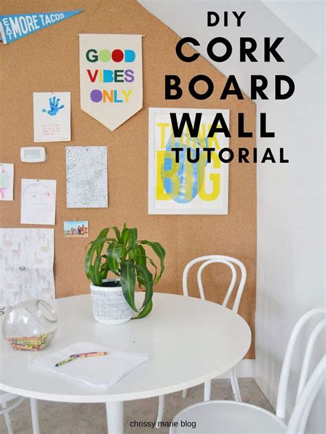 DIY The Easiest Cork Board Wall In An Afternoon | Chrissy Marie Blog