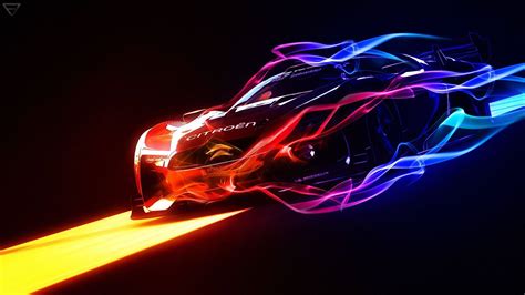 Download Fiery GT Citroen Car For Gaming Laptop Wallpaper | Wallpapers.com