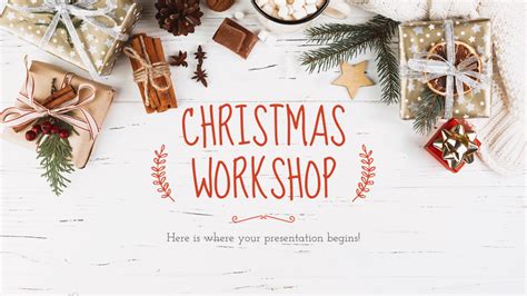 Christmas Workshop Google Slides Theme and PowerPoint Template