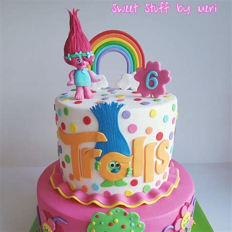 Trolls cake - Cake by Meri Trolls Birthday Party, 4th Birthday Cakes ...