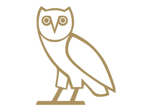 OVO Gold Owl logo transparent PNG - StickPNG