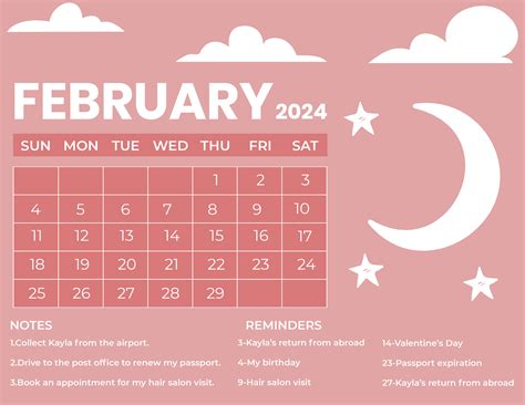 Calendar February 2024 Events - Holiday 2024 Calendar