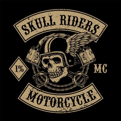 Premium Vector | Flying skull with wrench suitable for motorcycle club ...