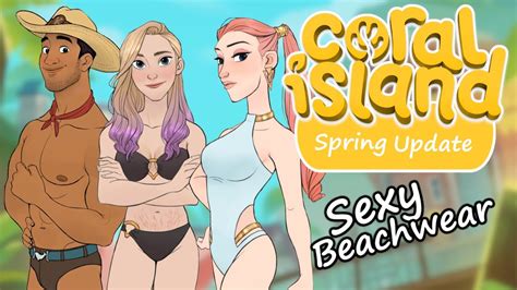 Checking Out The Sexy Beachwear In Coral Island - Spring Update - YouTube