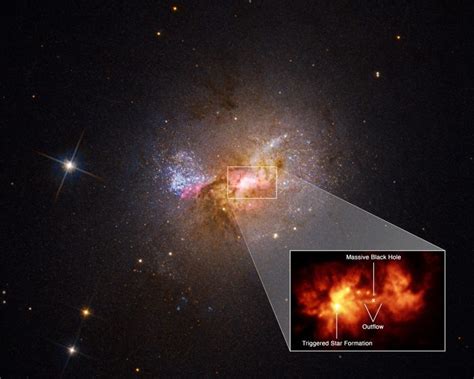 Hubble Spots a Black Hole Igniting a Firestorm of Star Formation in a ...