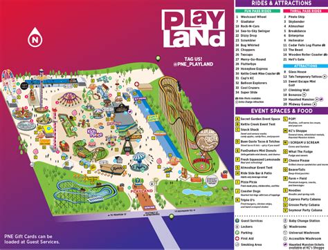 Playland Amusement Park Map and Brochure (2024 - 2023 ...