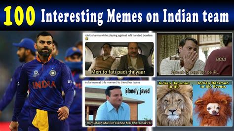 100 Interesting Memes on Indian Cricket Team | Trendies Info - YouTube