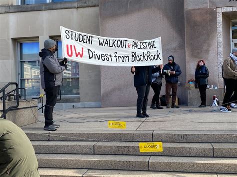 Campus protest, rally demands action from UW on Israel-Hamas war - The ...