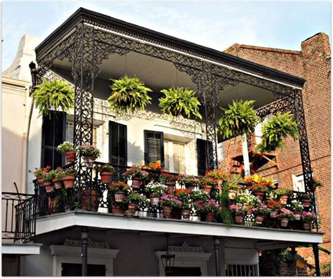 French Quarter Balcony | French balcony, Balcony plants, Balcony design