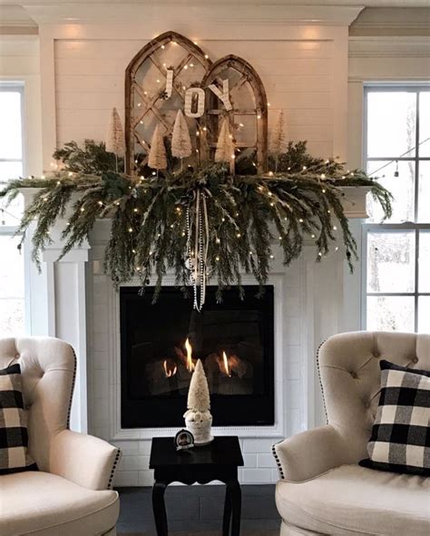 Inspiration Fireplace Mantel Christmas Decorations References ...