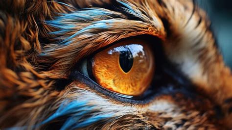 Premium AI Image | A close up of animal eye animal macro