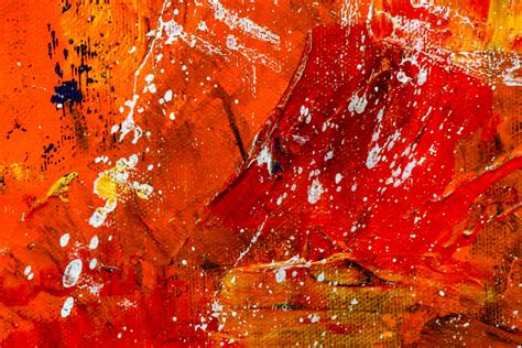 Orange and Red Abstract Painting · Free Stock Photo