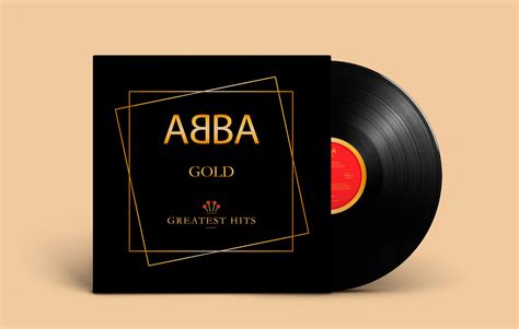 ABBA's Gold: Greatest Hits Vinyl Redesign on Behance