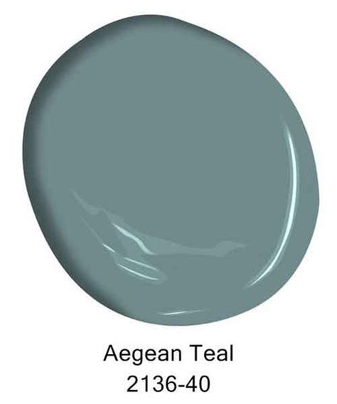 Benjamin Moore Aegean Teal Color of the Year 2021