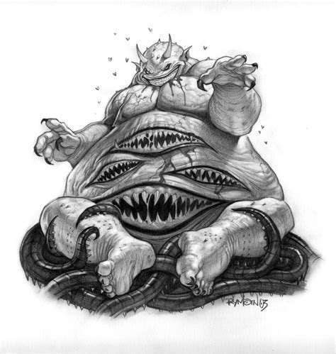 Gluttony Demon by James Ryman : r/ImaginaryMonsters