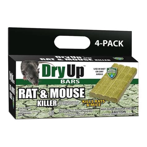 Dry Up 7006672 16 oz Bait Blocks for Mice & Rats - Pack of 4 - Walmart ...