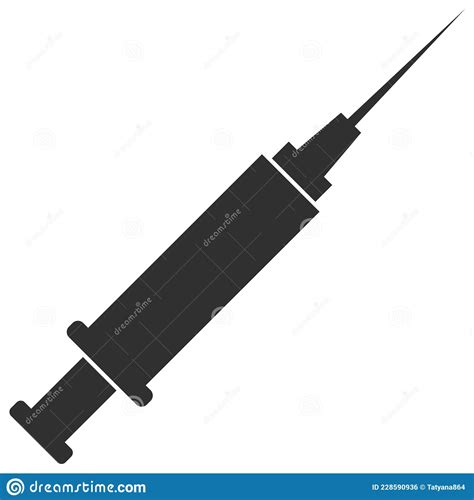 Syringe Vector Icon Flat Illustration Stock Vector - Illustration of ...