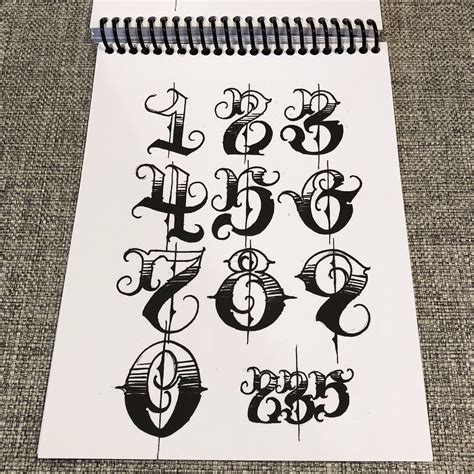 Incredible Different Types Of Number Fonts For Tattoos Idea In 2022 ...