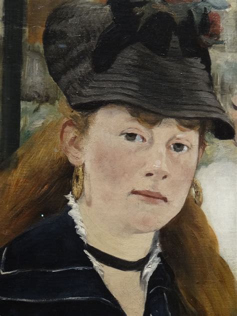 Edouard Manet, The Railway, 1873, close-up, Victorine Meurent, model ...