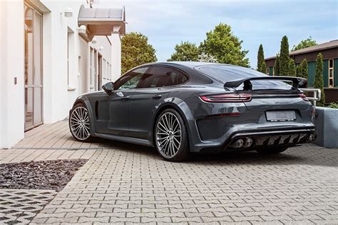 Picture Porsche Panamera 2018 TechArt Grand GT gray auto