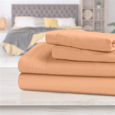 1000 Thread Count Bedding Egyptian Cotton Sheets & Pillowcases, 4-Piece ...