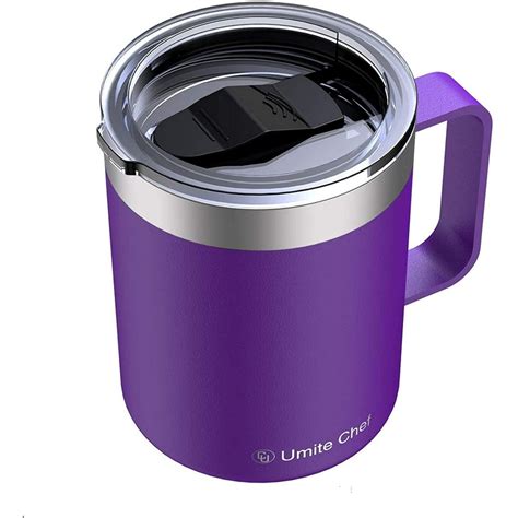 Umite Chef Stainless Steel Insulated Coffee Mug Tumbler with Handle, 12 ...