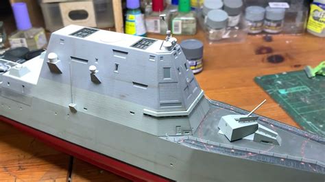 1/350 DDG-1000 Zumwalt Class Destroyer from Snoman model/Takom. build ...