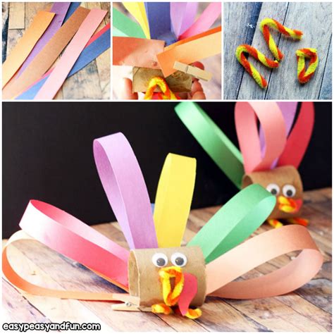 Toilet Paper Roll Turkey Craft - Thanksgiving - Easy Peasy and Fun