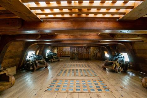 Interior View of One of the Gun Decks of the Vasa Warship in the Vasa ...