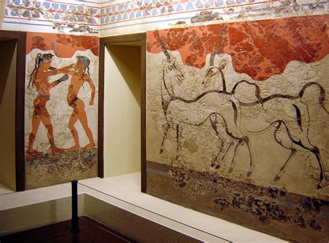 Viático de Vagamundo: Santorini minoan frescoes (frescos Minóicos)