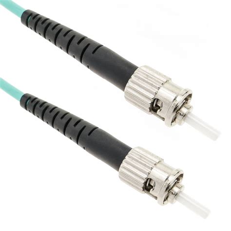 MM4 multimode fiber optic cable MMF simplex 50µm/125µm ST-ST 2m ...