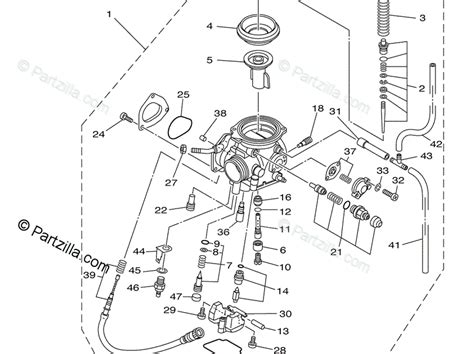 Yamaha big bear 400 carburetor diagram