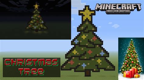 Minecraft: Pixel Art Tutorial and Showcase: Christmas Tree (Christmas ...