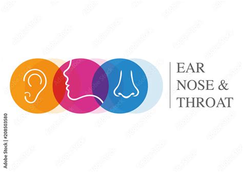 ENT logo template. Head for ear, nose, throat doctor specialists. logo ...