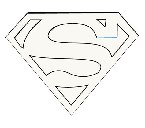 DIY Superman Symbol Applique Template