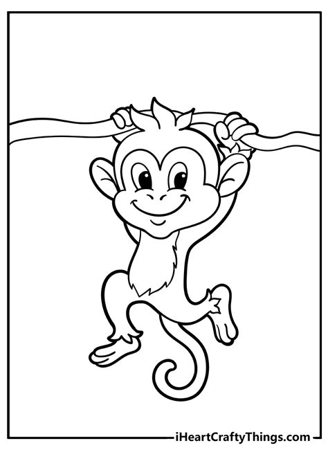 Monkey Coloring Pages