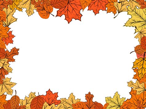 Fall Leaf Border Png Cute Fall Leaves Clipart Transparent Png Vhv ...