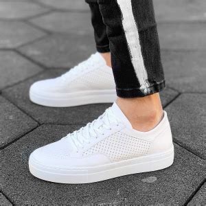 Men's New Stylish Dotted Sneakers White