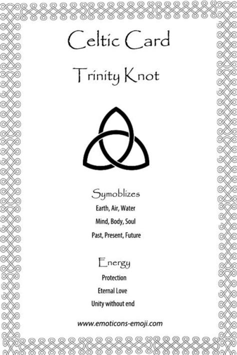 Trinity Knot Celtic Card | Celtic knot tattoo, Celtic symbols