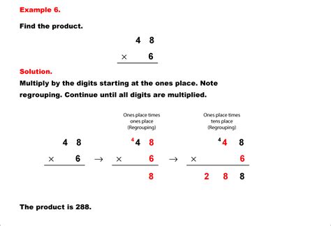 Slide Show: Math Examples: Column Multiplication | Media4Math