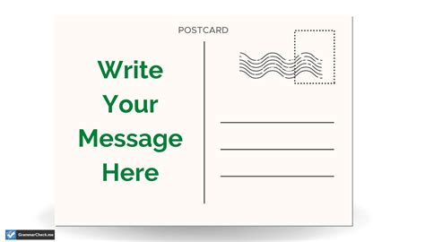 How To Write A Postcard Properly - Grammar Check