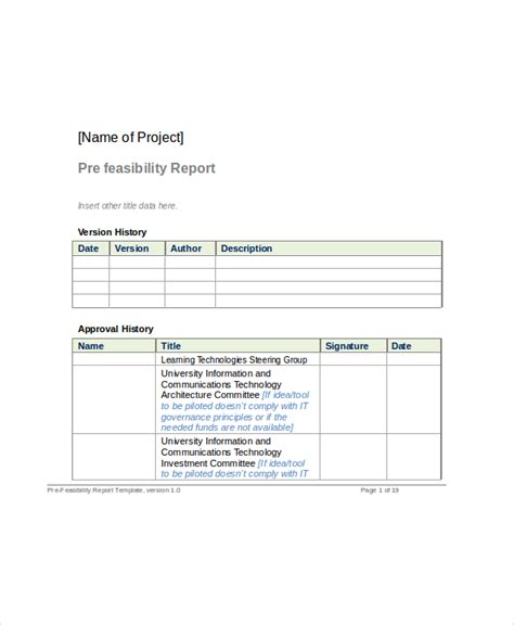 FREE 19+ Sample Feasibility Reports in MS Word, PDF, Google Docs