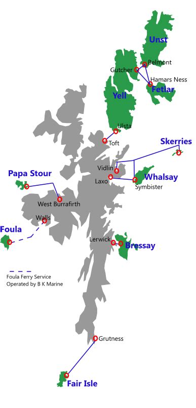 Map Of Shetland Islands And Fair Isle - South Carolina Map