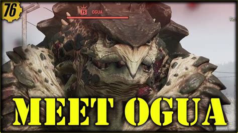 Fallout 76 PTS - Say Hello to Ogua, New Cryptid! - YouTube