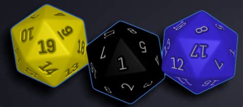 Virtual dice I made for my dice roller app, there is even an editor ...