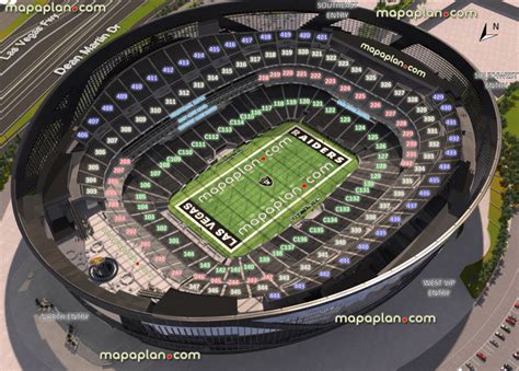 Las Vegas Allegiant Stadium virtual seating chart - Raiders NFL ...