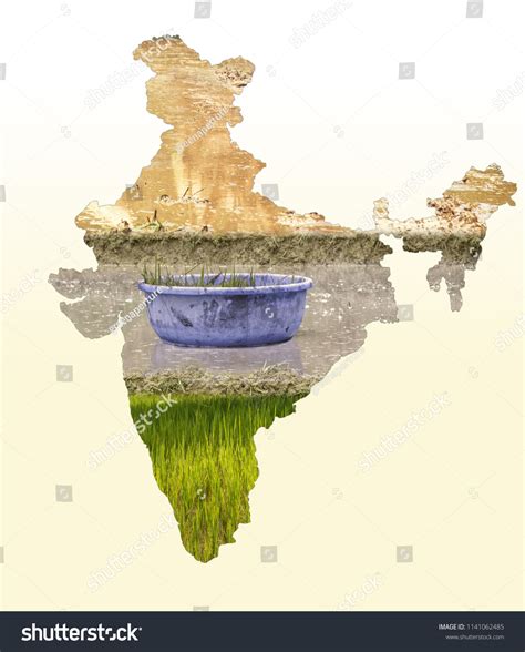 India Map Agriculture Field Design On Stock Photo 1141062485 | Shutterstock