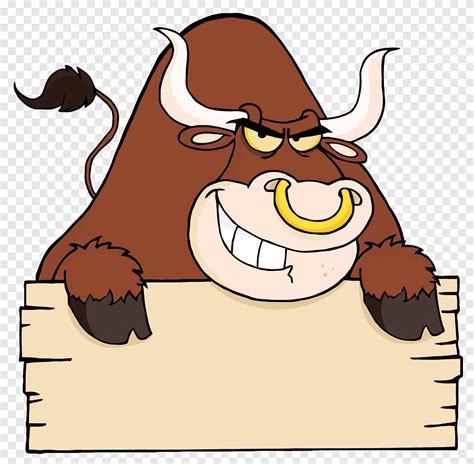 Cattle Bull Cartoon, bull, animals, fictional Character png | PNGEgg