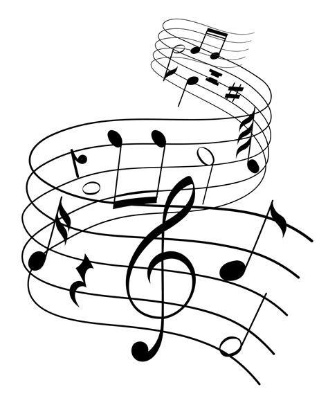 Music notes musical elements vector illustration on white background ...